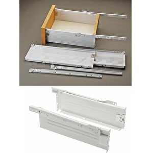 Yanaklı Çekmece Rayı Metal Kenarlı Mutfak çekmece kasası hafele Metal çekmece kasa