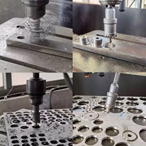 TCT Metal Delik Testeresi Kesici Alaşım Karbür Uçlu Paslanmaz Çelik Demir Levha Metal İşleme Elmaslı 6 Parça  elmaslı yaylı matkap uçlu