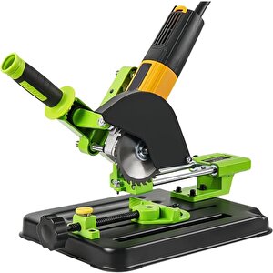 Açılı Kesme Ve Taşlama Standı 115/125mm Avuç Taşlama Sehpası Tezgahı Mengeneli Kayar Mil Kızaklı stand mengeneli