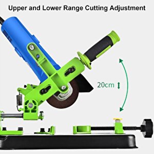 Açılı Kesme Ve Taşlama Standı 115/125mm Avuç Taşlama Sehpası Tezgahı Mengeneli Kayar Mil Kızaklı stand mengeneli