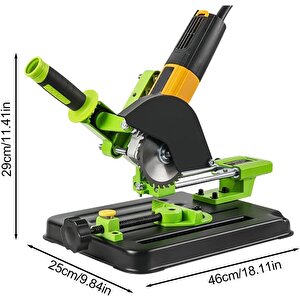 Açılı Kesme Ve Taşlama Standı 115/125mm Avuç Taşlama Sehpası Tezgahı Mengeneli Kayar Mil Kızaklı stand mengeneli