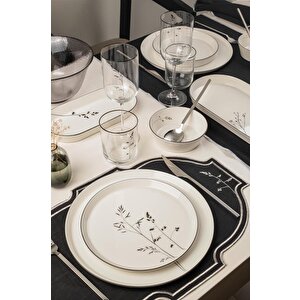Bone V-form 26 Parça Yemek Takımı Angelica