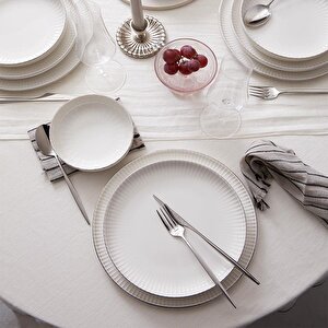 Bone Crest 48 Parça Yemek Takımı Platin File