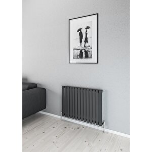 Palesa Dikey Çelik Radyatör 82,5x60 Cm Antrasit  Yeni Nesil 2025 Tasarım