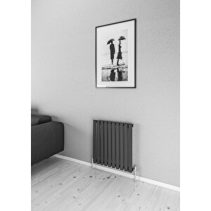 Palesa Dikey Çelik Radyatör  58,9x60 Cm Antrasit  Yeni Nesil 2025 Tasarım