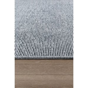 Vera Yıkanabilir Kaydırmaz, Pamuk Dokuma, Premium Kalite Salon&mutfak&yemek Odası Kilimi Gri 200x250 cm