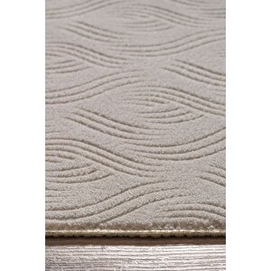 Rayne Koleksiyonu Bukle Kabartmalı Rölyef Kaymaz Tabanlı Yıkanabilir Salon,mutfak,koridor Krem 100x150 cm