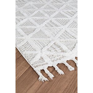 Norway Bukleli Premium Yumuşak Peluş Post Iskandinav Oturma Odası Salon Halısı 80x300 cm
