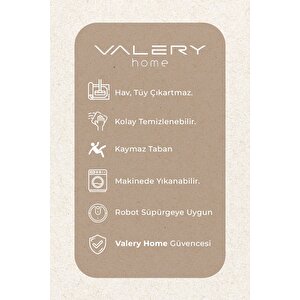 Vera Yıkanabilir Kaydırmaz, Pamuk Dokuma, Premium Kalite Salon&mutfak&yemek Odası Kilimi Kemik