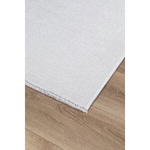 Vera Yıkanabilir Kaydırmaz, Pamuk Dokuma, Premium Kalite Salon&mutfak&yemek Odası Kilimi Kemik 100x300 cm