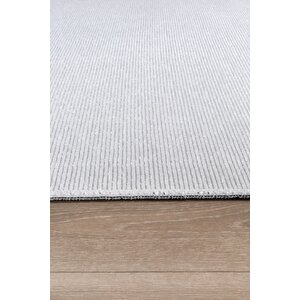 Vera Yıkanabilir Kaydırmaz, Pamuk Dokuma, Premium Kalite Salon&mutfak&yemek Odası Kilimi Kemik 80x400 cm