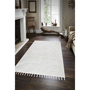 Norway Bukleli Premium Yumuşak Peluş Post Iskandinav Oturma Odası Salon Halısı 80x300 cm