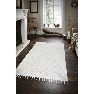 Norway Bukleli Premium Yumuşak Peluş Post Iskandinav Oturma Odası Salon Halısı 100x400 cm