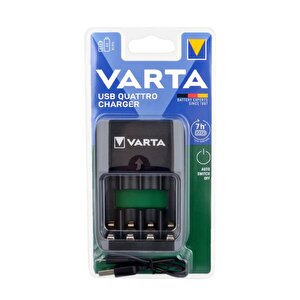 Varta 57652101401 Value Usb Quattro Pil Şarj Cihazı Pilsiz  4lü Slot