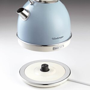 2877/05 Vintage Dom 1.7 Litre 2000 W Kettle - Mavi