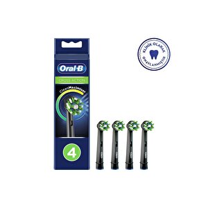 Oral-b Cross Action Clean&maximiser Şarjlı Diş Fırçası Yedek Başlığı Siyah 4'lü