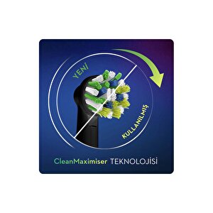 Oral-b Cross Action Clean&maximiser Şarjlı Diş Fırçası Yedek Başlığı Siyah 4'lü