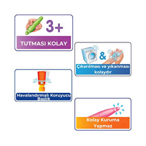 Bic | Kid Couleur Keçeli Kalem, 12 Renk, Canlı Ve Yıkanabilir Mürekkep