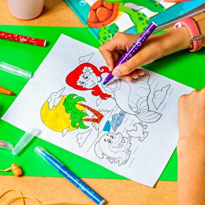 Bic | Kid Couleur Keçeli Kalem, 12 Renk, Canlı Ve Yıkanabilir Mürekkep