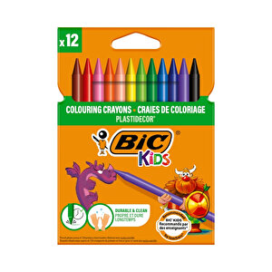 | Plastidecor Pastel Boya Seti, 12 Renk, Elleri Kirletmeyen, Canlı Ve Dayanıklı Renkler