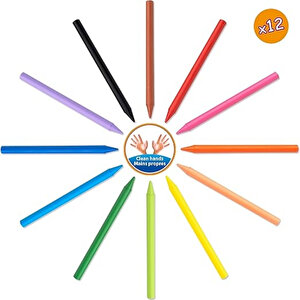 | Plastidecor Pastel Boya Seti, 12 Renk, Elleri Kirletmeyen, Canlı Ve Dayanıklı Renkler