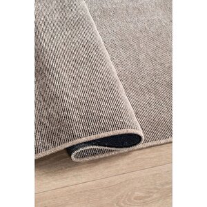 Kilimista troy Yıkanabilir Kaydırmaz, Pamuk Dokuma, Premium Kalite Salon&mutfak&yemek Odası Kilimi Bej 80x450 cm