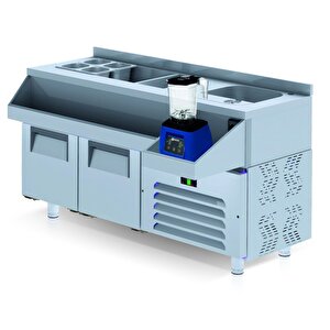 Kokteyl Hazırlık Buzdolabı 280 Lt 3 Kapılı