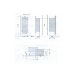 Gizli Menteşe 130x30 Mm Siyah Renk