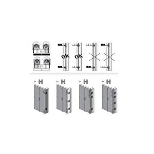 Gizli Menteşe 128x22 Mm 60 Kg Altın Renk