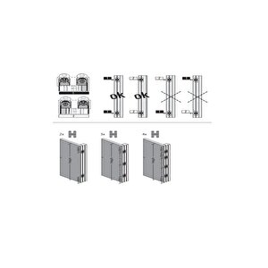 Gizli Menteşe 76x14 Mm 16 Kg Mat Siyah Renk