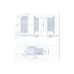 Gizli Menteşe 130x30 Mm Füme Saten Renk