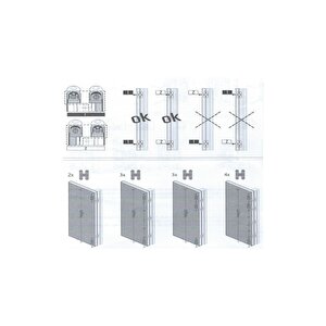 Gizli Menteşe 130x30 Mm Füme Saten Renk