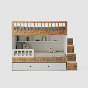 Çeti̇n Ranza Trio Yavrulu Ranza Çam&beyaz Çelik Destekli %100 Mdf