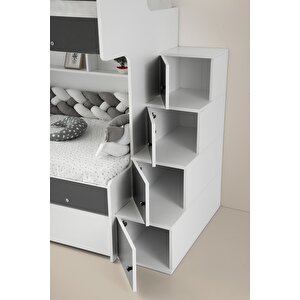 Çeti̇n Ranza Safir Yavrulu Ranza Antrasit & Beyaz Çelik Destekli %100 Mdf
