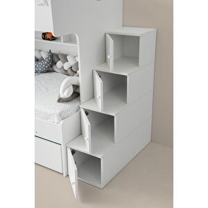 Çeti̇n Ranza Safir Yavrulu Ranza Beyaz Çelik Destekli %100 Mdf Beyaz