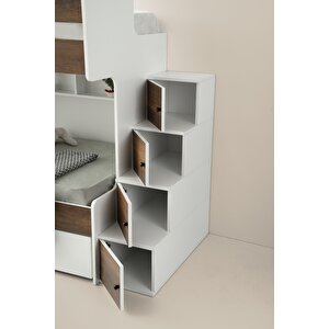Çeti̇n Ranza Safir Yavrulu Ranza Barok & Beyaz Çelik Destekli %100 Mdf Beyaz-Barok