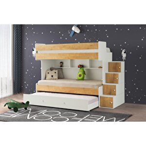 Çeti̇n Ranza Safir Yavrulu Ranza Lefkas & Beyaz Çelik Destekli %100 Mdf Lefkas-Beyaz