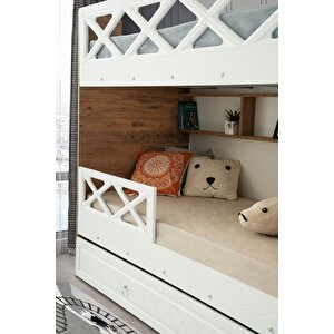 Çeti̇n Ranza Mars Yavrulu Ranza Beyaz & Ahşap Çelik Destekli Membran Kaplama  %100 Mdf