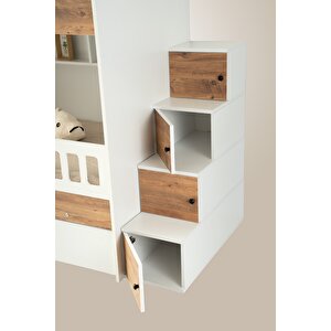 Çeti̇n Ranza Berlin Yavrulu Ranza Çam&beyaz Çelik Destekli %100 Mdf Çam Beyaz