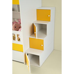Çeti̇n Ranza Berlin Yavrulu Ranza Sarı&beyaz Çelik Destekli %100 Mdf Sarı Beyaz