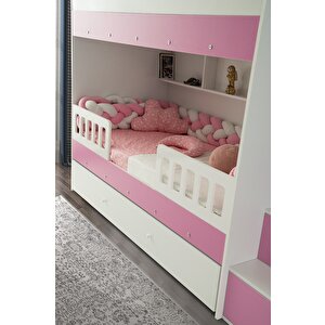 Çeti̇n Ranza Berlin Yavrulu Ranza Pembe&beyaz Çelik Destekli %100 Mdf Pembe Beyaz