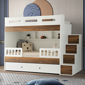 Çeti̇n Ranza Berlin Yavrulu Ranza Barok&beyaz Çelik Destekli %100 Mdf Beyaz-Barok