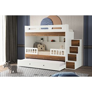 Çeti̇n Ranza Berlin Yavrulu Ranza Barok&beyaz Çelik Destekli %100 Mdf Beyaz-Barok