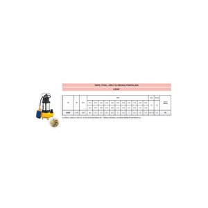 V250f - Pis Su Drenaj Pompası - 0.5 Hp - 220 V