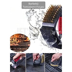Barbekü Mangal Temizleme Fırçası Izgara Kazıyıcı Süngerli Sert Fırça