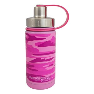 Eco Vessel Twist Triple Insulated Bottle With Screw Termos 0.40 Litre-pembe