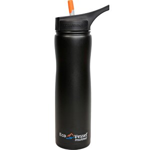 Eco Vessel Aqua Vessel Insulated Filtre Bottle Termos 0.70 Litre-si̇yah