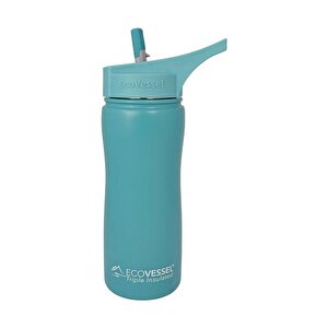 Eco Vessel Summit Insulated Steel Straw Bottle Termos 0.50 Litre-yeşi̇l