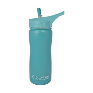 Eco Vessel Summit Insulated Steel Straw Bottle Termos 0.50 Litre-yeşi̇l