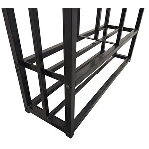 Şömine İçin Odunluk Metal Odun İstifleyici Dolap